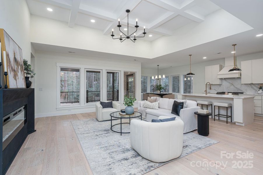 Furnished interior view inside a new home in , Hickory (Image 11).