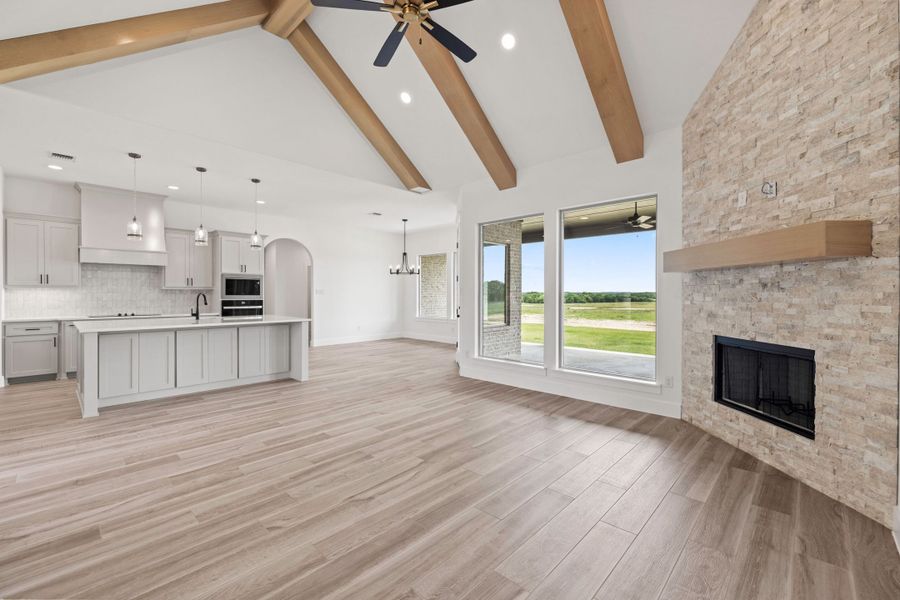 Furnished interior view inside a new home in Prairie Winds Estates, Poolville (Image 5). Furnished interior view inside a new home in Prairie Winds Estates, Poolville (Image 5).