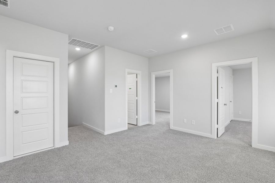 Game Room in the Holden home plan by Trophy Signature Homes