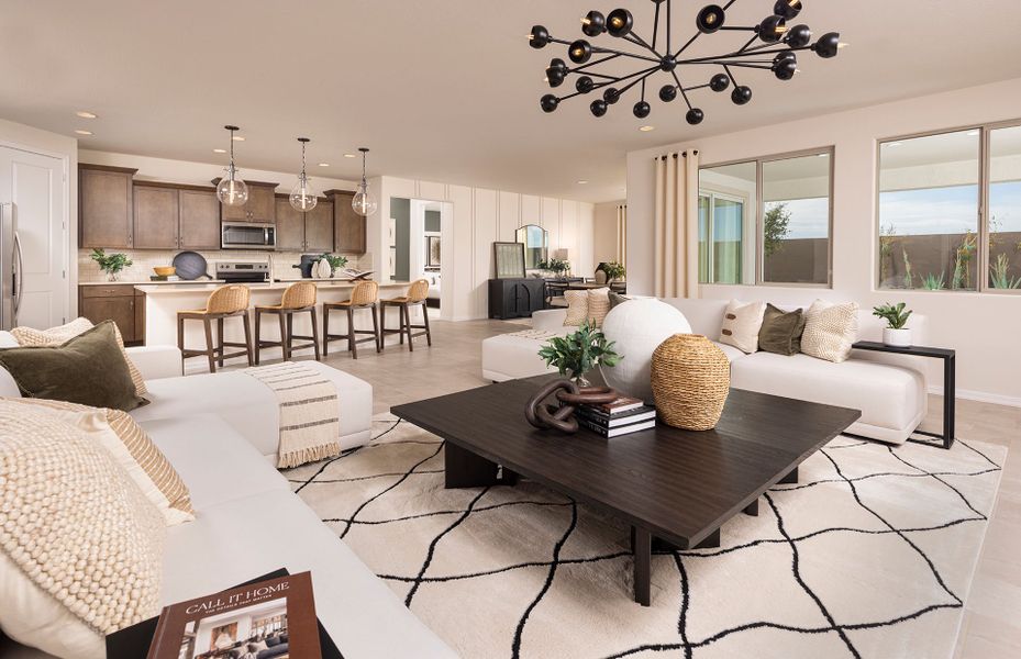 Representative furnished interior of a home built from the Parklane by Pulte Homes in El Rancho Santa Rosa, Maricopa (Image 5).