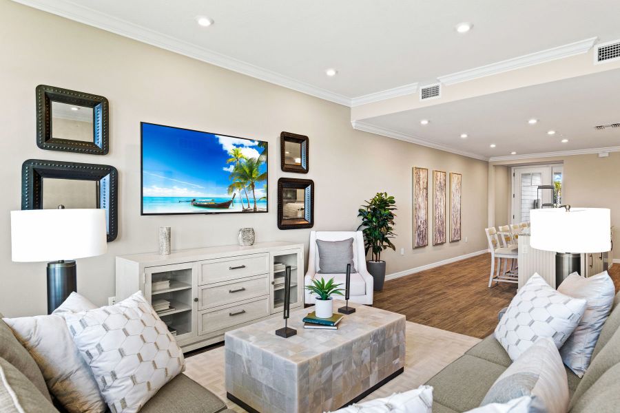Furnished interior view inside a new home in Arboretum, Naples (Image 5).