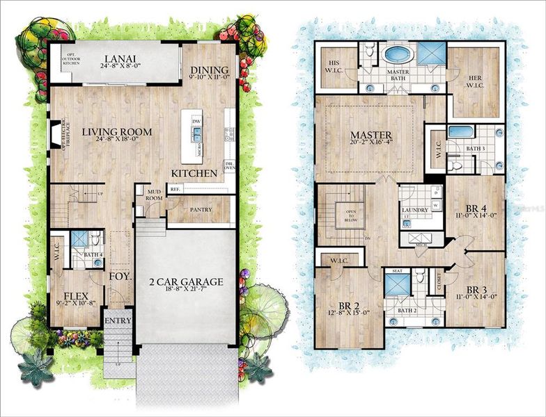 2D floor plan layout of this home in , Tampa, FL (Image 3).