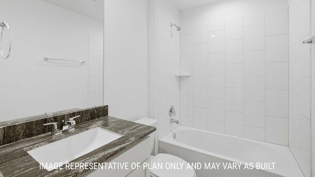 Representative furnished interior of a home built from the Bellvue by D.R. Horton in China Grove, China (Image 15).