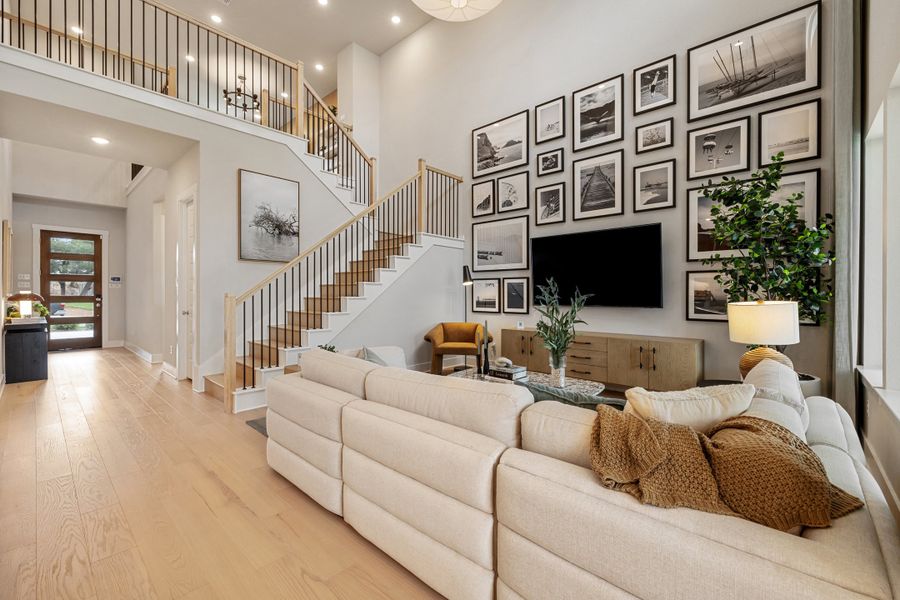 Furnished interior view inside a new home in Heritage, Dripping Springs (Image 20).