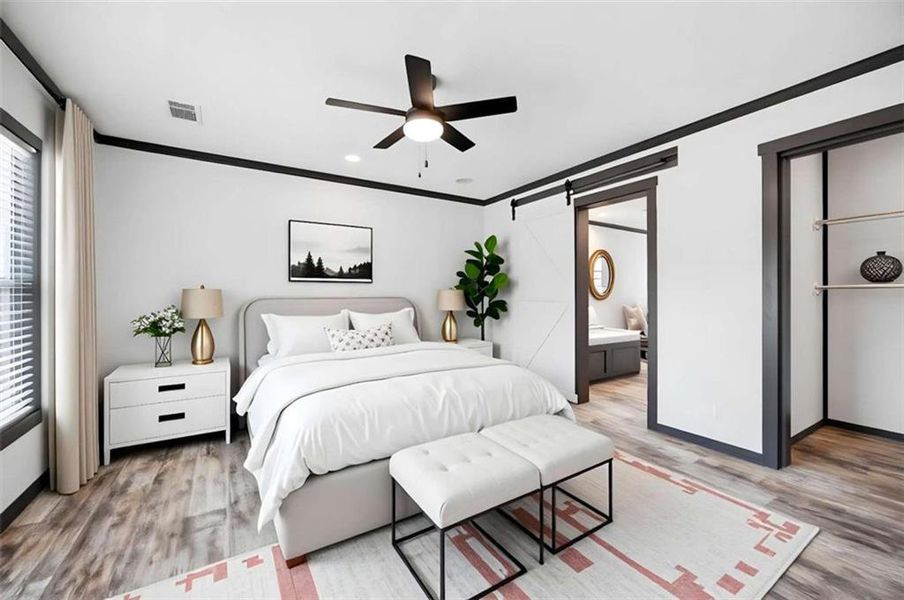 Furnished interior view inside a new home in , Eatonton (Image 10).