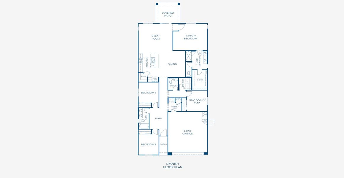 2D floor plan layout for the 3503 by Risewell Homes in Skyline Village, San Tan Valley, AZ (Image 3). 2D floor plan layout for the 3503 by Risewell Homes in Skyline Village, San Tan Valley, AZ (Image 3).