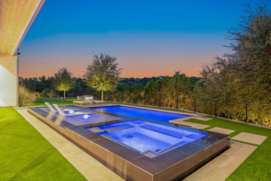 Exterior details and patio area of a home in , Spicewood (Image 27).