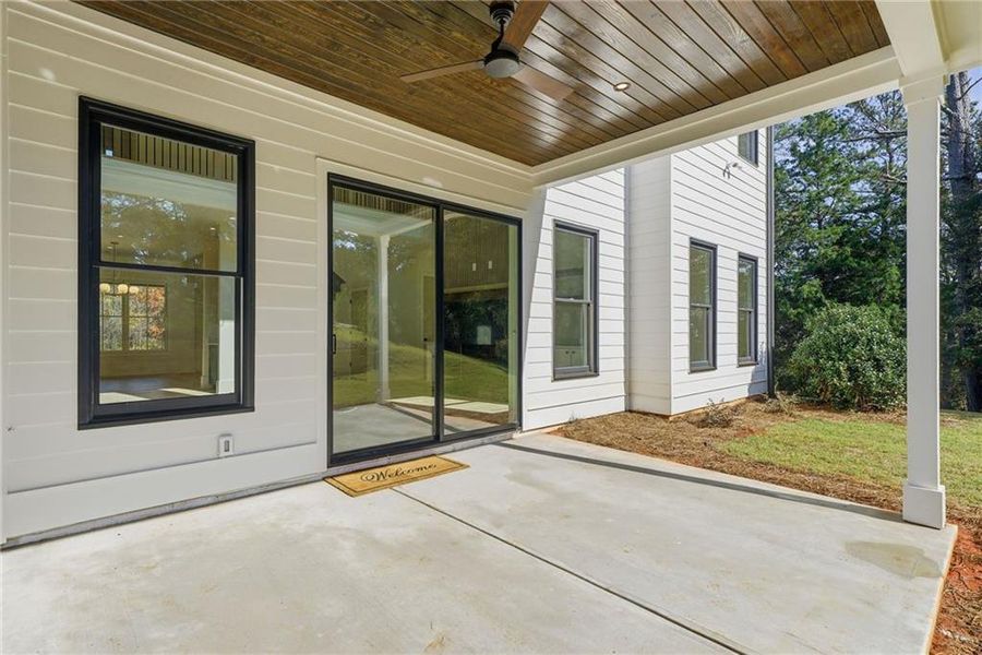 Exterior details and patio area of a home in , Monroe (Image 28).