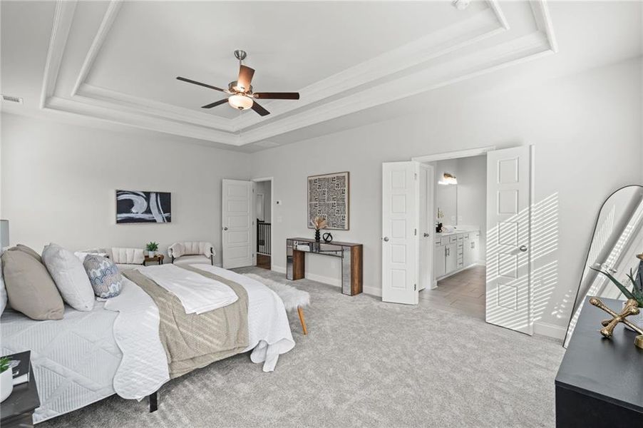 Furnished interior view inside a new home in Overlook at Marina Bay, Gainesville (Image 34).