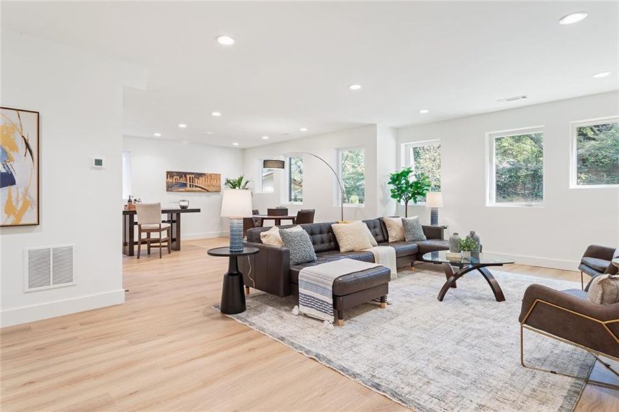 Furnished interior view inside a new home in , Atlanta (Image 6). Furnished interior view inside a new home in , Atlanta (Image 6).