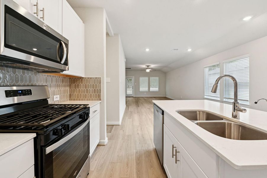 Furnished interior view inside a new home in Landing Meadows - Traditional Series, New Caney (Image 6).