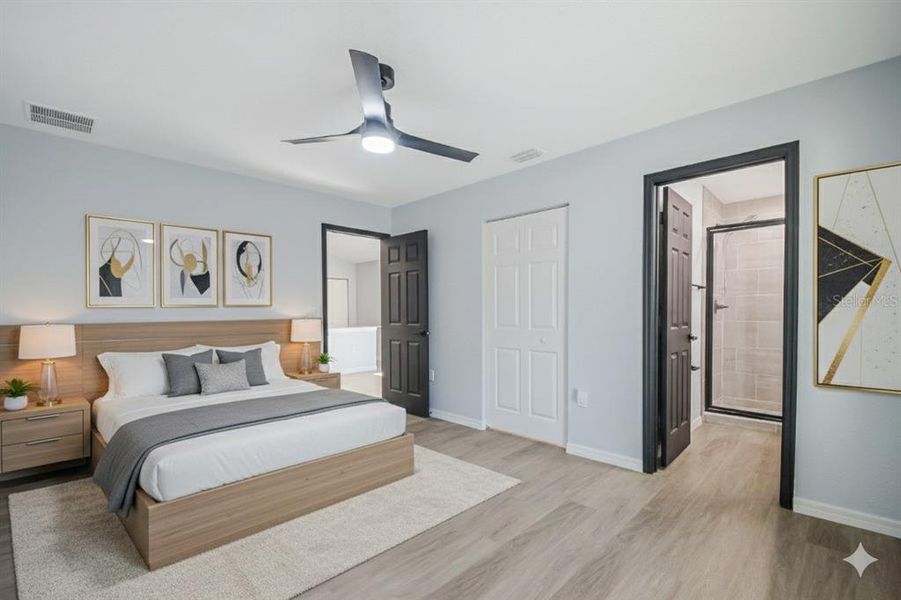 Furnished interior view inside a new home in , Dunnellon (Image 15).