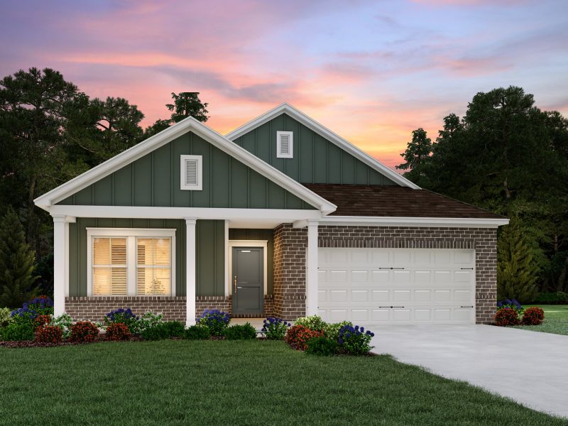 Representative exterior photo of a completed home built from the Newport by Meritage Homes in Woodmont, Smyrna, TN (Image 10). Representative exterior photo of a completed home built from the Newport by Meritage Homes in Woodmont, Smyrna, TN (Image 10).