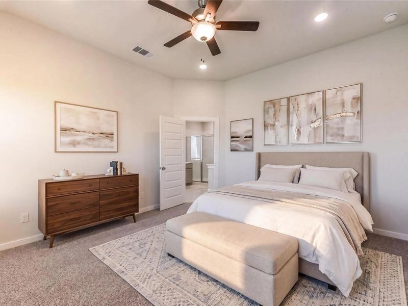 Furnished interior view inside a new home in River Ranch Meadows, Dayton (Image 8).
