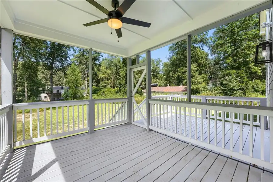 Exterior details and patio area of a home in , Atlanta (Image 3).