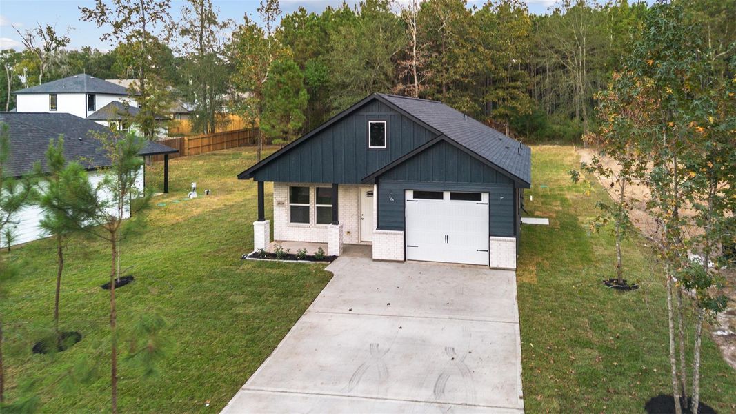 Exterior details and patio area of a home in , Willis (Image 13). Exterior details and patio area of a home in , Willis (Image 13).