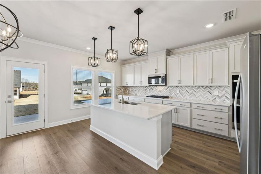Furnished interior view inside a new home in River Pointe, Monroe (Image 18).