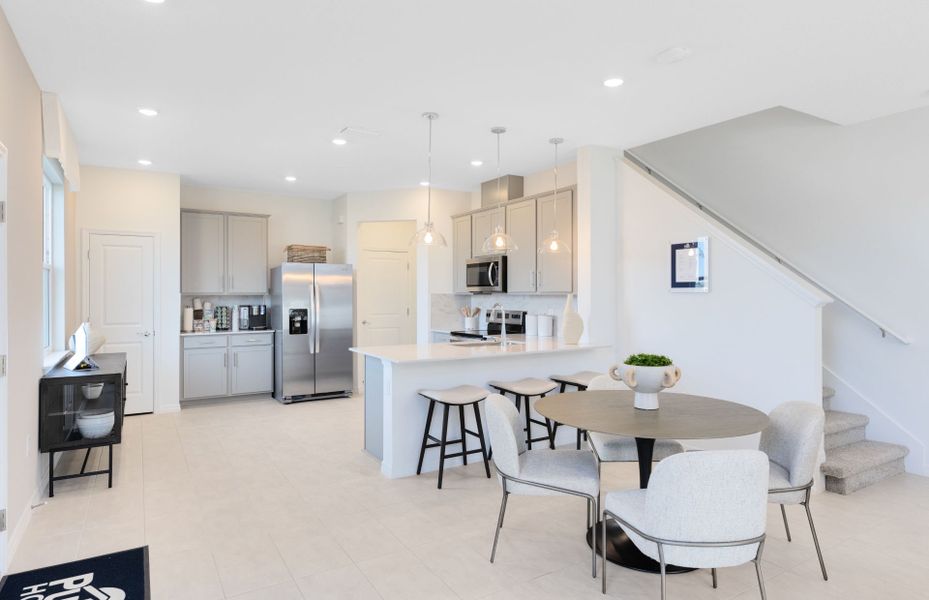 Representative furnished interior of a home built from the Marigold by Pulte Homes in Harbor Square, Palm Bay (Image 24).