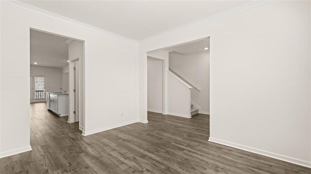 Spacious, unfurnished interior of a new home in Kingston Ranch at Lake Oconee, Buckhead (Image 44).