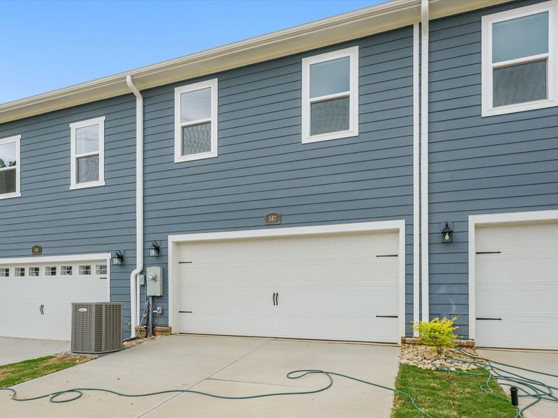 Exterior details and patio area of a home in Hardy Pond Townhomes, Rock Hill (Image 3). Exterior details and patio area of a home in Hardy Pond Townhomes, Rock Hill (Image 3).
