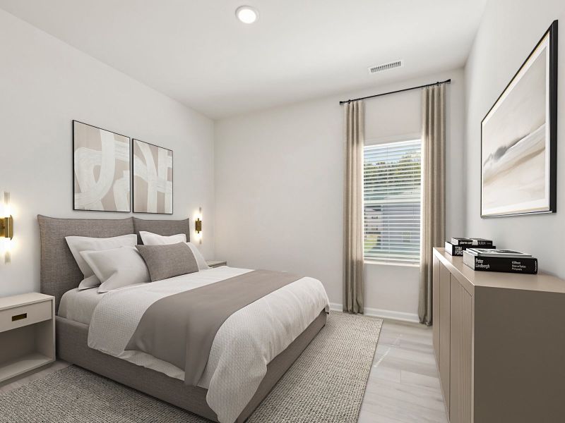 Furnished interior view inside a new home in Marshburn Landing - Signature Series, Wendell (Image 8).