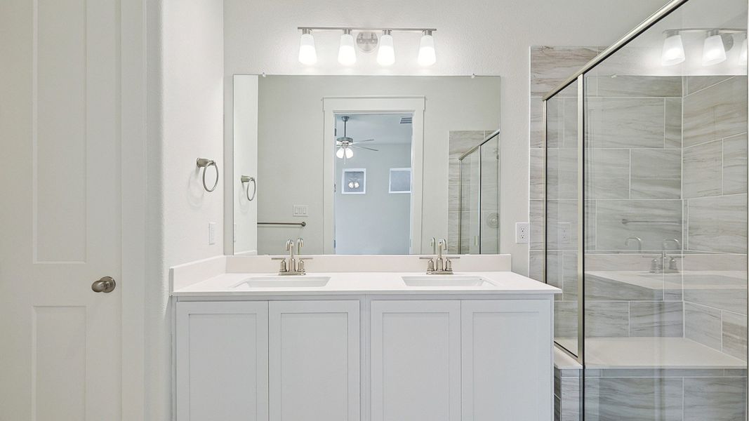 Representative furnished interior of a home built from the Reese by DRB Homes in Collin Creek, Plano (Image 24).