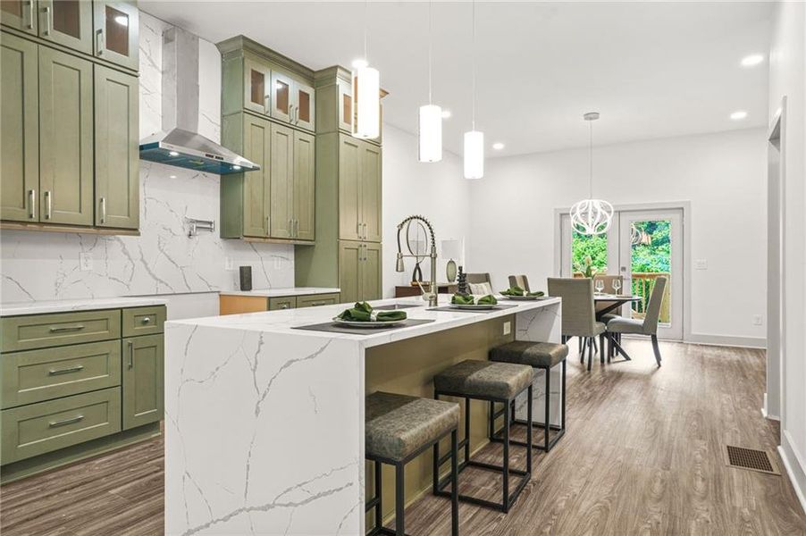 Furnished interior view inside a new home in , Atlanta (Image 10).