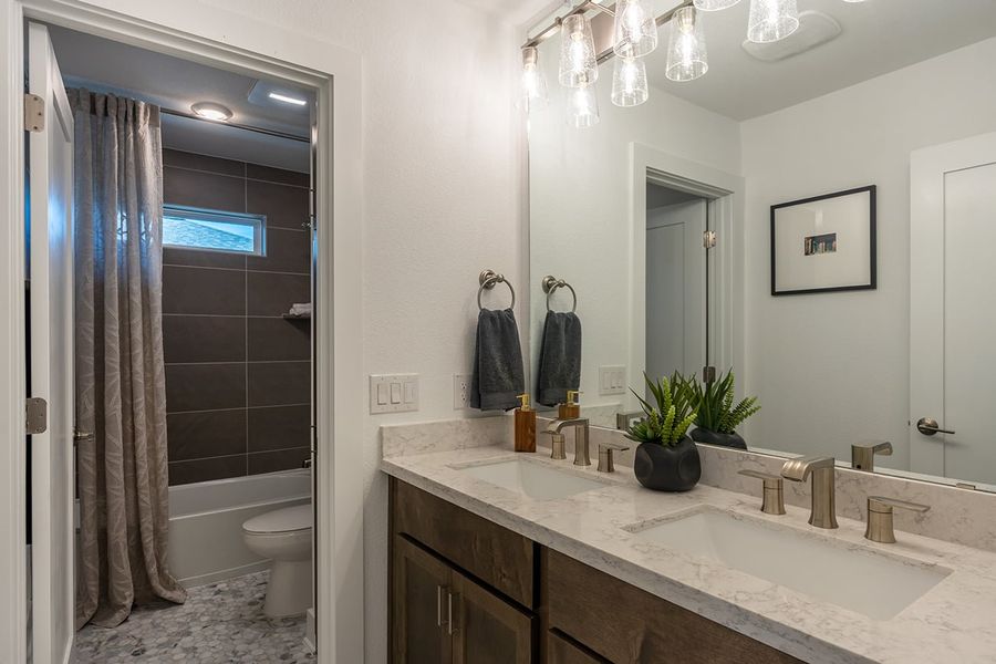 Furnished interior view inside a new home in Easton Park, Austin (Image 17).