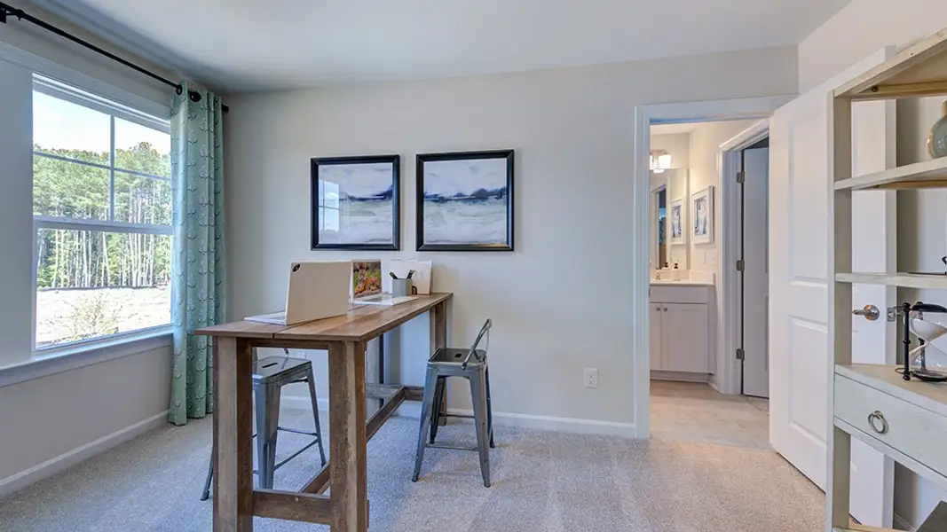 Furnished interior view inside a new home in Hickory Grove, Sanford (Image 15). Furnished interior view inside a new home in Hickory Grove, Sanford (Image 15).