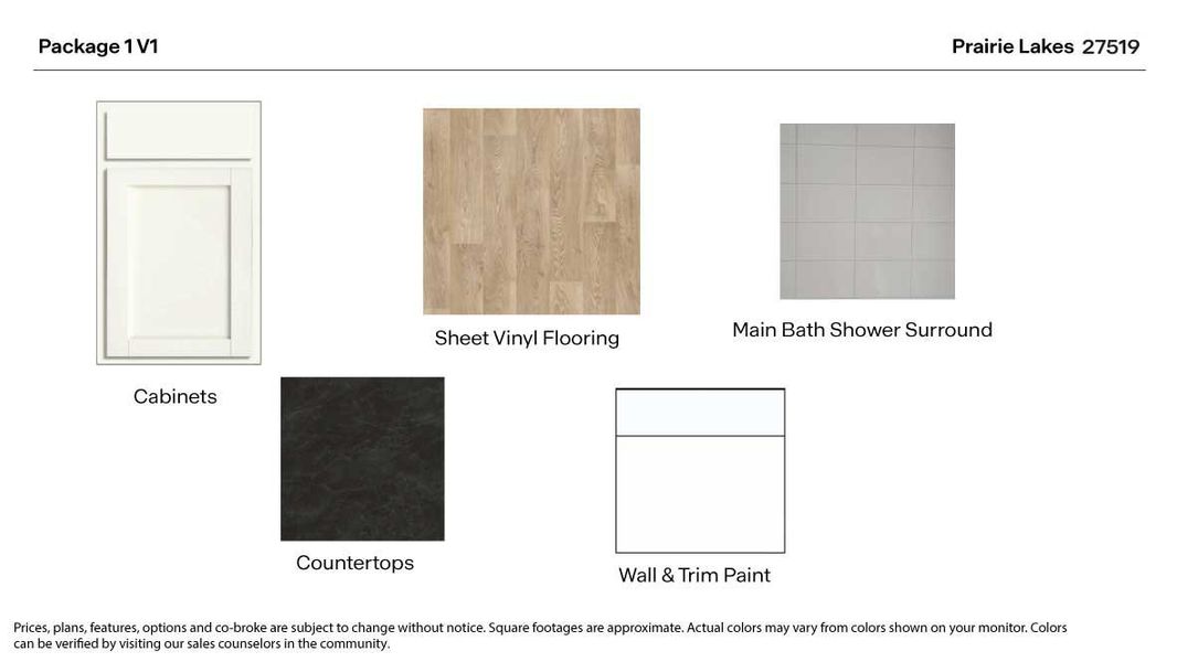 Sample of building materials used in homes in Prairie Lakes, Buda (Image 3).