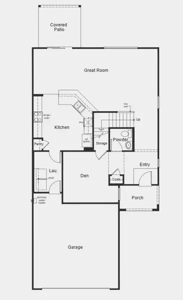 2D floor plan layout for the 2212 by KB Home in Mirador Ridge Blossom, Tucson, AZ (Image 9). 2D floor plan layout for the 2212 by KB Home in Mirador Ridge Blossom, Tucson, AZ (Image 9).