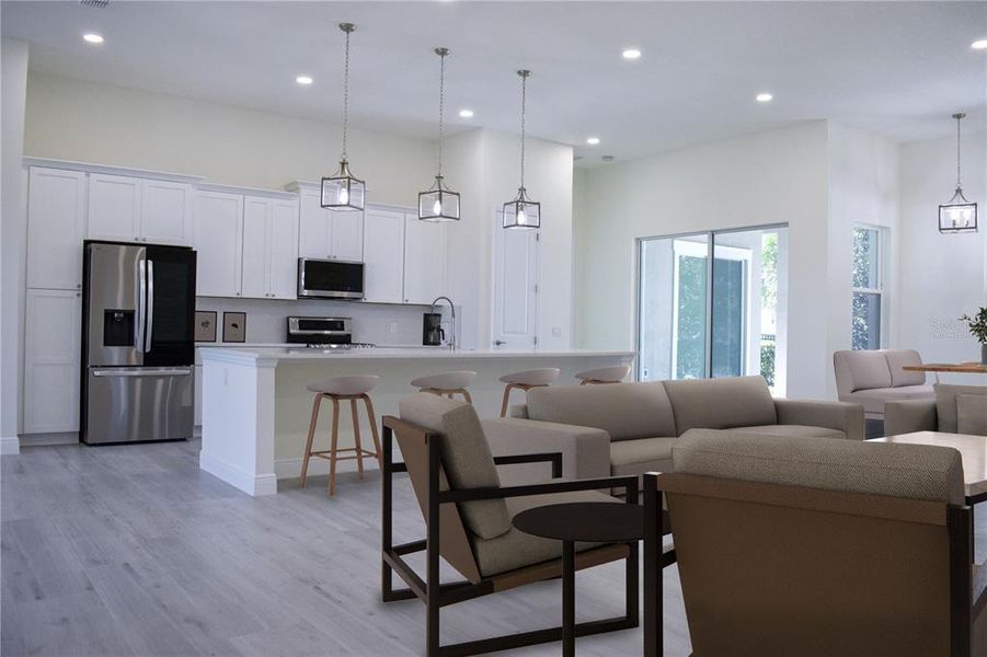 Furnished interior view inside a new home in , Lake Alfred (Image 8).