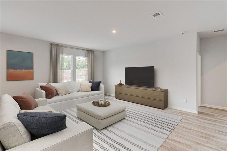 Furnished interior view inside a new home in Avery Ridge, Gainesville (Image 5).