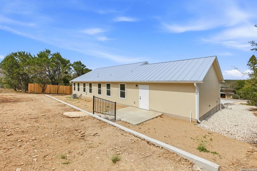 Exterior details and patio area of a home in , Fischer (Image 33).