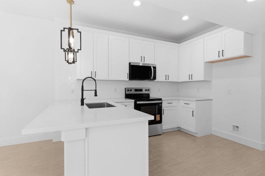 Furnished interior view inside a new home in , Houston (Image 8).