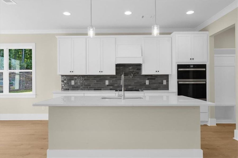 Furnished interior view inside a new home in , Flowery Branch (Image 28).