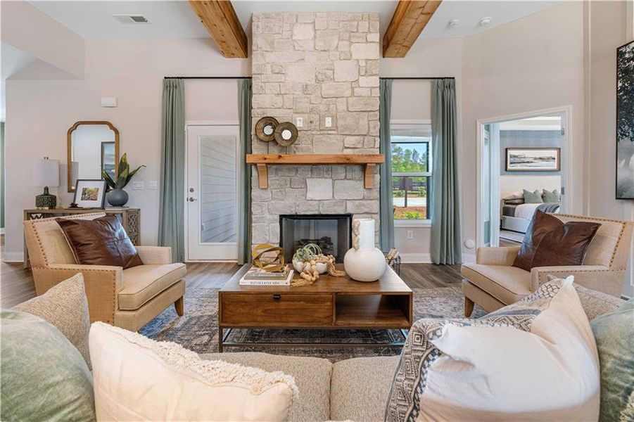 Furnished interior view inside a new home in , Villa Rica (Image 18). Furnished interior view inside a new home in , Villa Rica (Image 18).