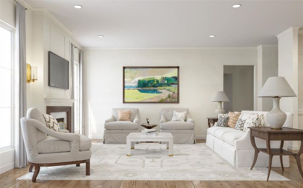 Furnished interior view inside a new home in , University Park (Image 6). Furnished interior view inside a new home in , University Park (Image 6).