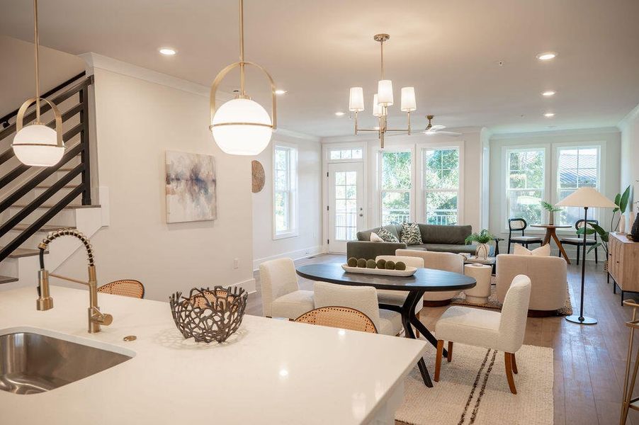 Furnished interior view inside a new home in , North Charleston (Image 7).
