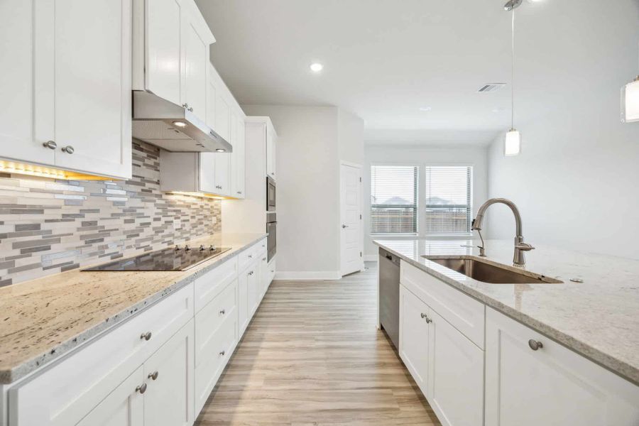 Furnished interior view inside a new home in Summer Crest, Fort Worth (Image 12). Furnished interior view inside a new home in Summer Crest, Fort Worth (Image 12).