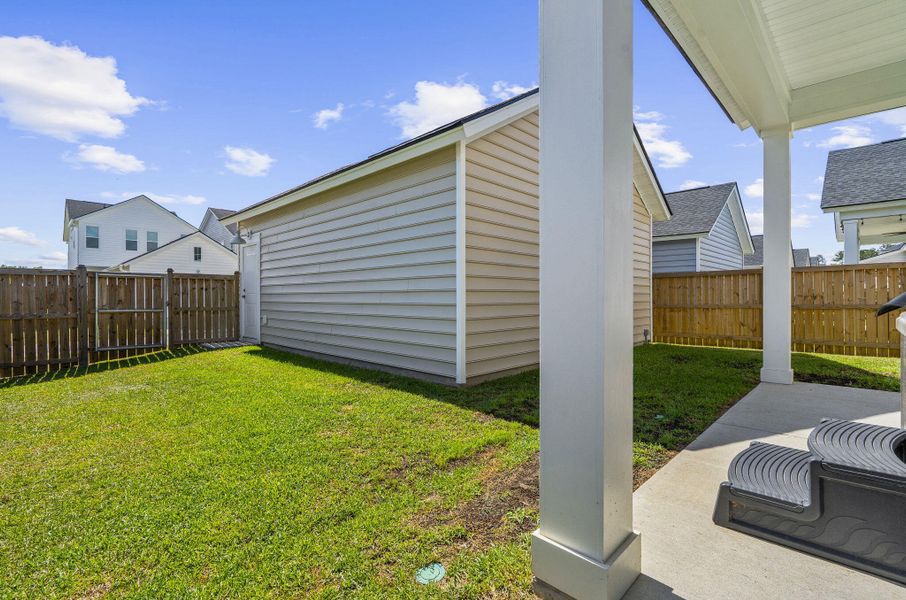 Exterior details and patio area of a home in , Summerville (Image 37).