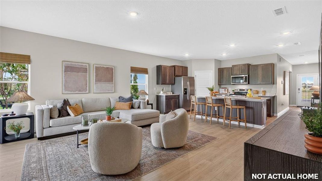 Furnished interior view inside a new home in Sawmill Branch, Palm Coast (Image 18).