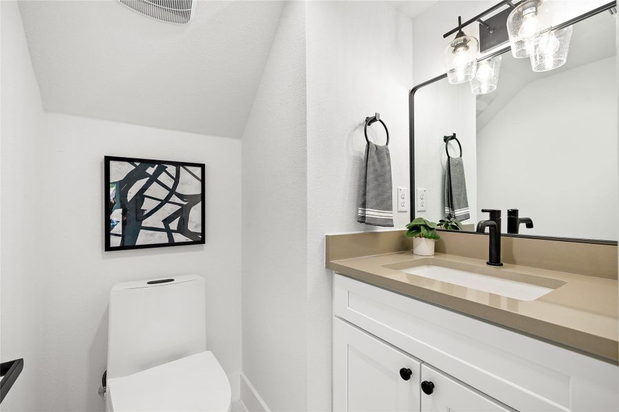 Third floor half bath Third floor half bath