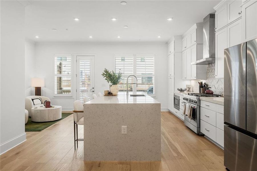 Furnished interior view inside a new home in , Alpharetta (Image 8).