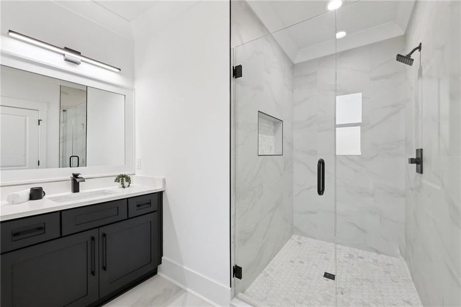 Furnished interior view inside a new home in , Buford (Image 13).