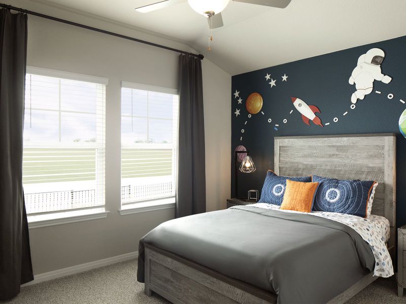 Furnished interior view inside a new home in Butler Farms - Boulevard Collection, Liberty Hill (Image 9).