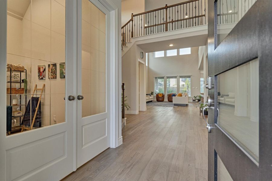 Furnished interior view inside a new home in Audubon 60', Magnolia (Image 14).