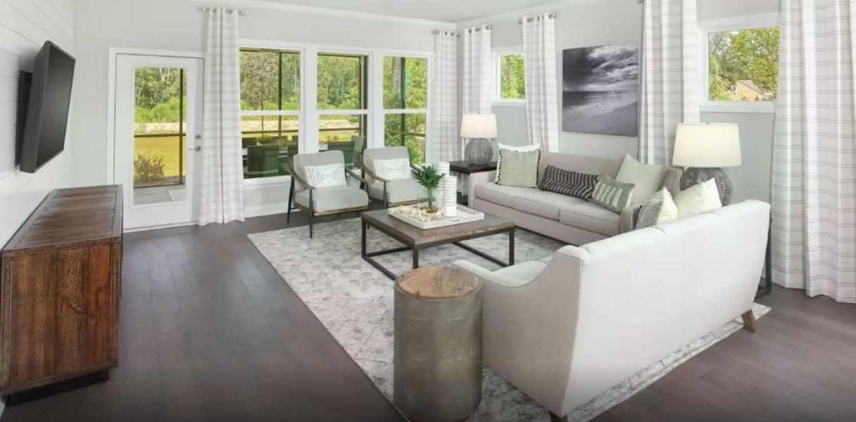 Furnished interior view inside a new home in Sea Island Preserve, Johns Island (Image 4).