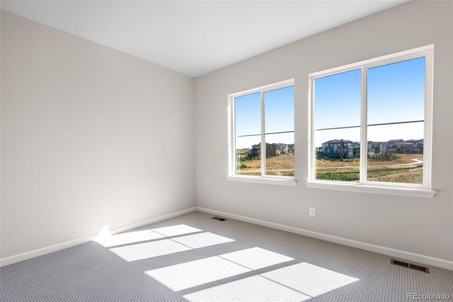Spacious, unfurnished interior of a new home in Wild Oak at The Canyons, Castle Pines (Image 24). Spacious, unfurnished interior of a new home in Wild Oak at The Canyons, Castle Pines (Image 24).