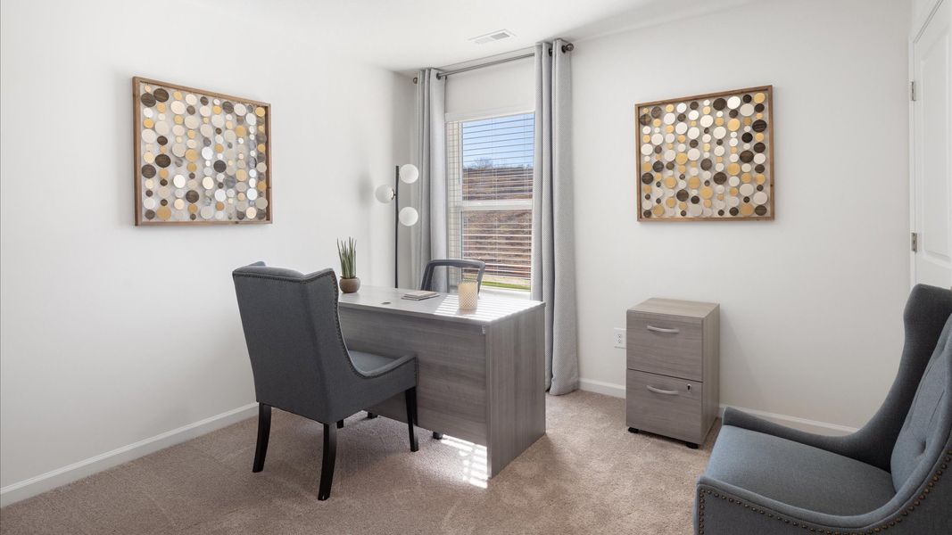 Representative furnished interior of a home built from the Darwin by D.R. Horton in Millstone Village, Morristown (Image 18).